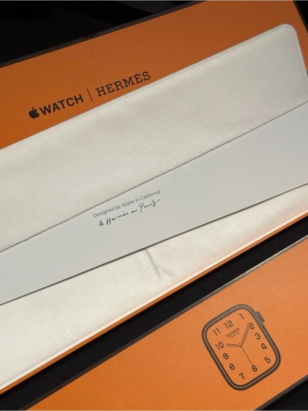 Hermes Black Smartwatch with Light Blue Numerals